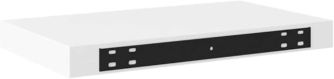 Set of 2 Floating Wall Shelves, Modern Rectangular White Wood Display Ledges for Bedroom, Living Room, and Home Decor, 15.7 x 9.1 Inch Decorative Storage Shelf
