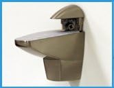 Falcon Glass Shelf 10" X 18" in Brushed Steel