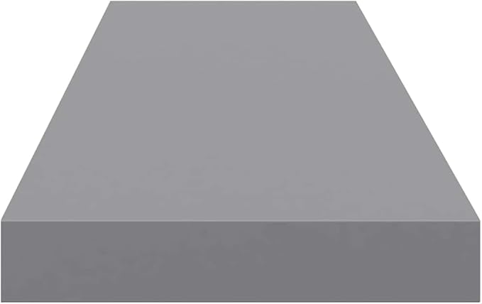 Floating Wall Shelf with Invisible Mount, Modern Gray Display Shelf for Living Room & Office, 35.4 Inches Long Honeycomb MDF Board for Books Decor Awards, Easy Installation Heavy Duty 22 lb Capacity