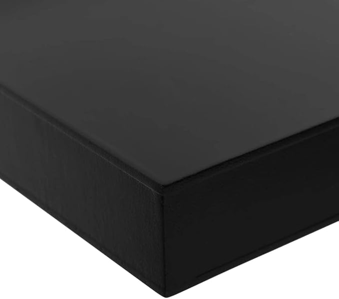 Floating Wall Shelves Set of 2, 31.5 Inch Modern Black MDF Storage Shelves for Living Room Bedroom Decor, Wall Mounted Display Ledge Rack