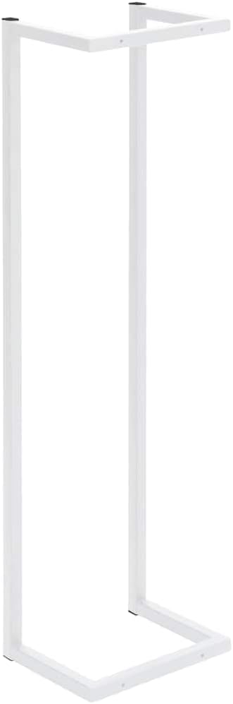 'vidaXL White Towel Rack - Industrial Style Wall-Mounted Steel Bathroom Towel Holder