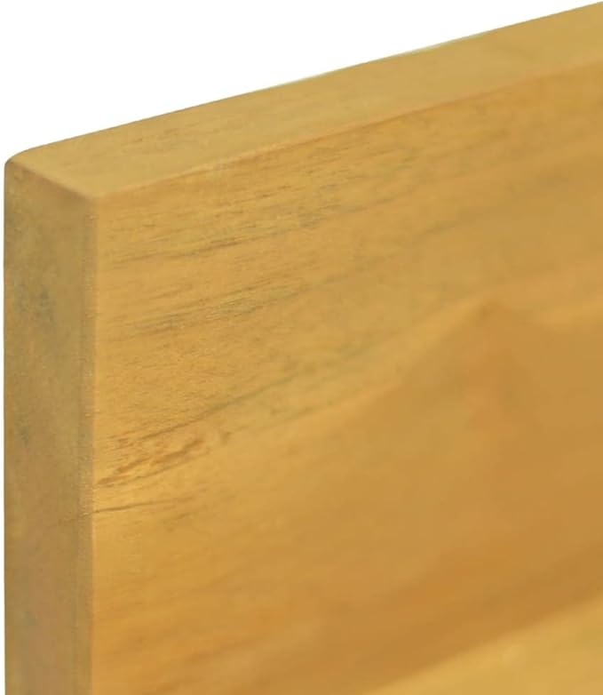 Wall Shelves 2 pcs 43.3x3.9 x3.9 Solid Wood Teak for Living Room for Bathroom Wall Shelf Bedroom Shelves for Study Guest Room Bathroom Kitchen