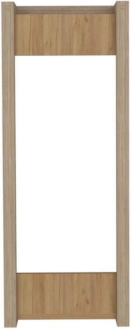 HomeStock Wall Mounted Shelf - Floating Shelves for Bathroom - Open Frame Design - Natural Oak Finish