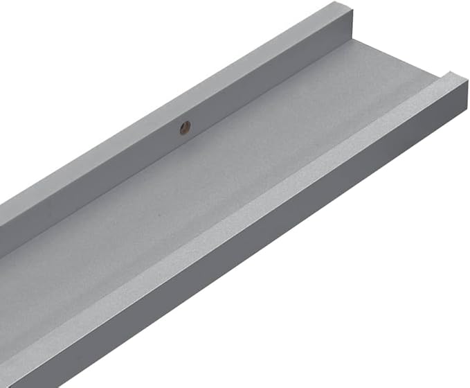 Picture Frame Ledge Shelves 2 Pack Gray Wall Mounted Display Shelves 15.7 inch MDF Board for Photo Frames Decorations Living Room Bedroom Office