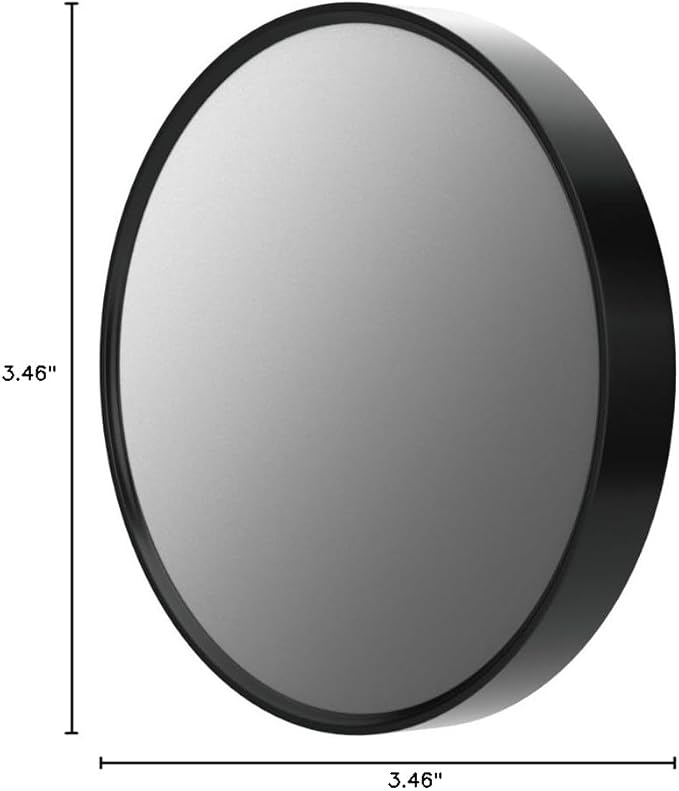 TTSAM 10X Magnifying Makeup Mirror, Round Mirror 2 Suction Cups Facial Makeup Cosmetic Absorption Shaving Home Makeup Travel Essential(Diameter 3.46 inches)