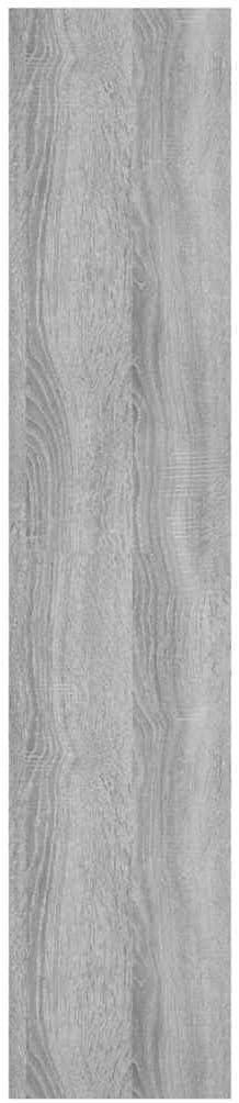 Wall Shelf with 10 Storage Compartments, Grey Sonoma Engineered Wood Floating Display Shelving Unit for Bedroom Living Room Office, 35.4 x 6.3 x 30.7 Inches