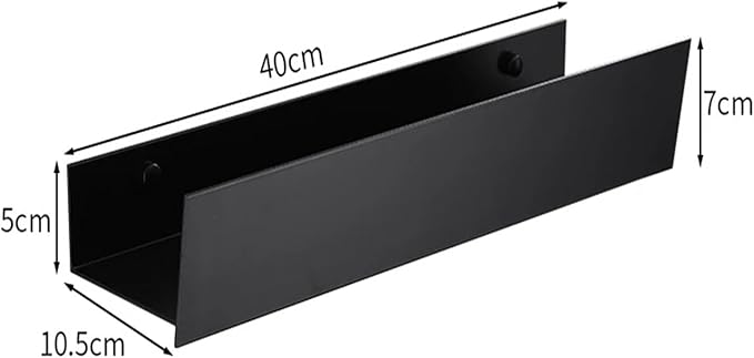 Bathroom Wall Shelves, Storage Shelf for Kitchen,Shower Shelf,Toilet Rack,no-Punch Organizer(Dark Gray)