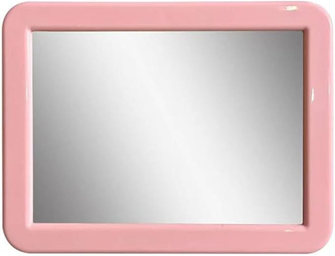 Gifts for Back to School Season,Magnetic Locker Mirror - 5" x 7" Pink Magnet Mirror for School, Bathroom, Workshop, Office,Small Mirrors for School Locker