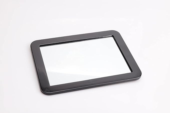 MIHAGUTY Magnetic Locker Mirror,5" x 7" Small Mirrors School Locker, Bathroom, Household Refrigerator, Locker Accessory, Office Cabinets, and Home (Black)
