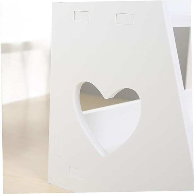 Bathroom Shelf Heart-Shaped Hollow Storage Rack for Cosmetics Small Washbasin Organizer Easy Installation Material for Bathroom and Vanity Use