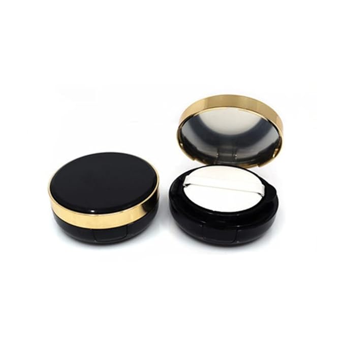1PCS Empty Air Cushion Puff Box Makeup Case Container with Powder Sponge Mirror for BB Cream Foundation Diy Box,A