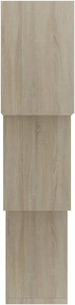 Wall Shelf, Square Floating Cube Shelves for Wall Storage, Modern Interlocking Display Rack in Sonoma Oak Finish, 26.8 x 26.8 x 5.9 Inch for Living Room Bedroom Office