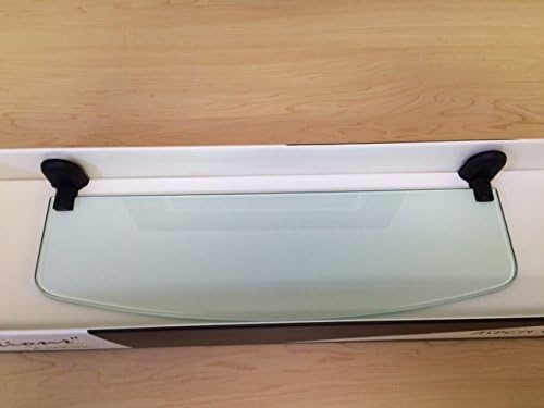 18" Glass Shelf in Matte Black
