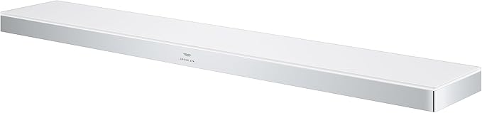 GROHE 40 965 1 Allure New 24" Glass and Metal Bathroom Shelf -