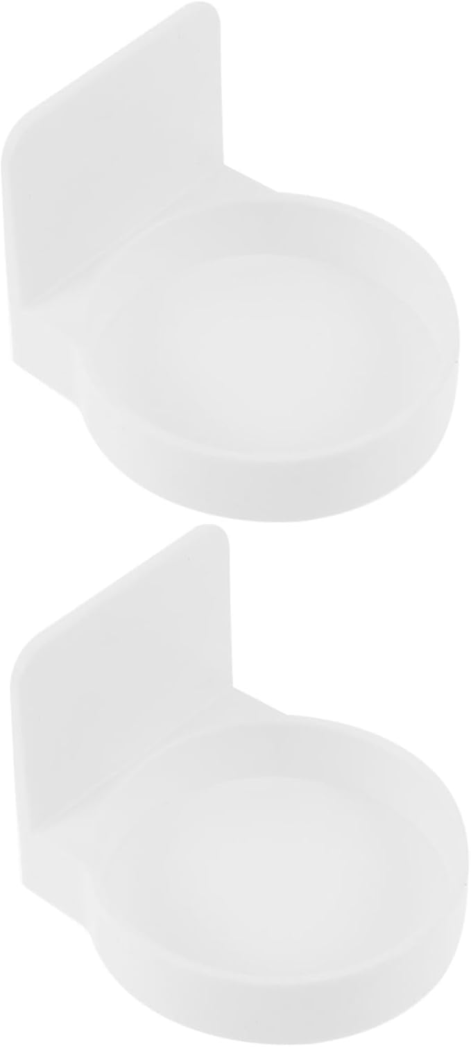 ABOOFAN 2sets 2pcs Wall Mounted Bathroom Storage Rack Nail Toiletry Shelf for Jewelry and Items Elegant Design for Home Decor for Rental Houses 2pcs*2