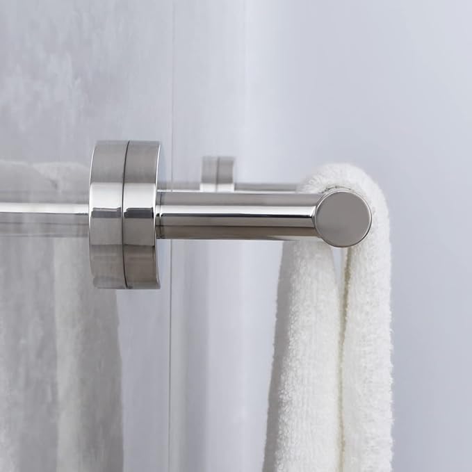 SUS 304 Stainless Steel 24-Inch Towel Bar Wall Mounted for Bathroom Modern Style Polished Finish
