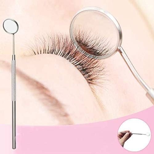 Makeup Mirror for Eyelash Extensions,Dental Examination Mirror Detachable Mini Mirrors Stainless Steel Beauty Tools for Observing Small Details