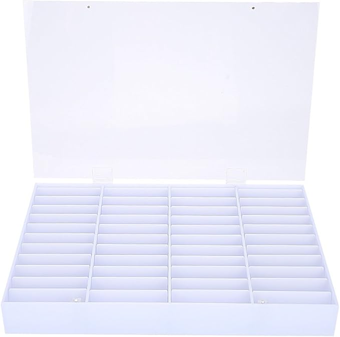 Nail Tips Storage Box, 44 Grids Fake Nail Display Case, Nail Storage Box, Display Box Nail Art Decoration Container, Clear Nail Art Decoration Container Nail Art Organizer