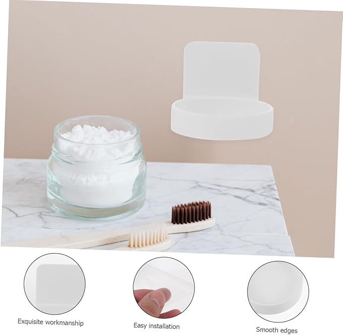 ABOOFAN 1set Wall Storage Holder for Bathroom Nail Jewelry Storage Rack Design for Home Hotel Use Sleek Finish 2pcs