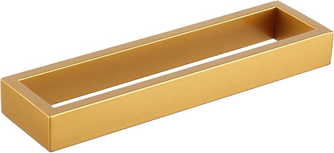 GERZWY Gold Stainless Steel Towel Holder Towel Hanger Towel Ring for Bathroom Lavatory Wall Mount Contemporary Style