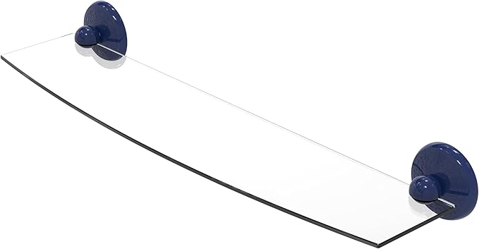 Allied Brass MC-33/24-MBL Monte Carlo Collection 24 Inch Glass Shelf, Mediterranean Blue