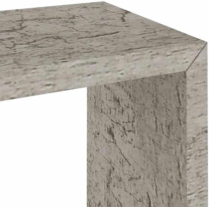Set of 3 Wall Cube Shelves, Decorative Floating Display Shelf for Living Room, Bedroom or Office, Modern Concrete Gray MDF Storage Organizer