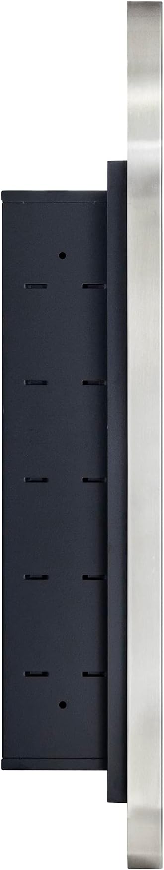 Brushed Nickel Arched Recessed Bathroom Medicine Cabinet with Mirror Stainless Steel Metal Framed Rectangular Bathroom Cabinet with Mirror 16x28.3''