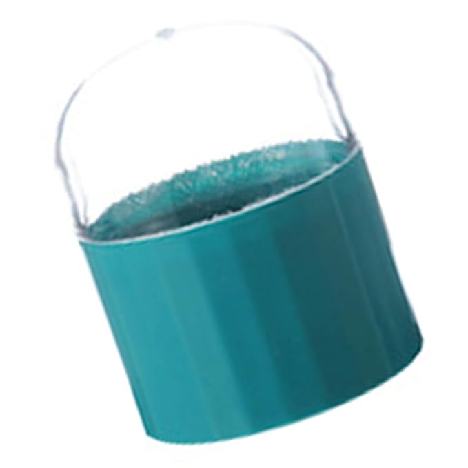ZJchao Makeup Sponge Holder, Makeup Sponge Case, 3.1 x 2.3in Beauty Cosmetic Egg Organizer Case with Detachable Base and Clear Lid (Green)