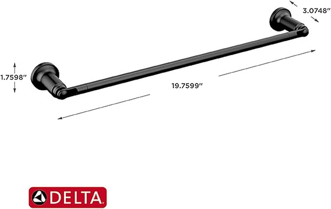 Delta 73518-BL Saylor Hardware bar, Matte Black