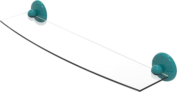 Allied Brass MC-33/24-GLT Monte Carlo Collection 24 Inch Glass Shelf, Glokzin Teal
