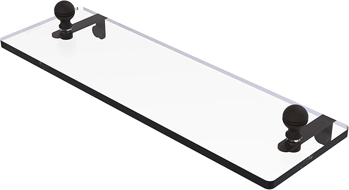 Allied Brass MA-1/16-ORB Mambo 16 Inch Glass Vanity Beveled Edges Shelf, Oil Rubbed Bronze