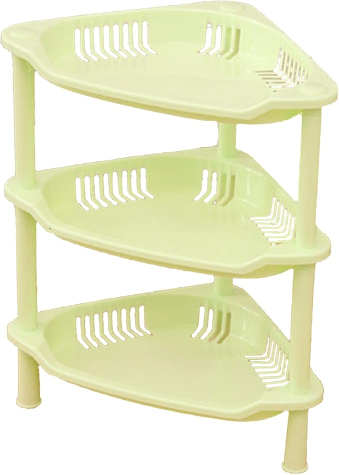 Zerodis 3 Tier Bathroom Shelf Organizer Tool Simple Assembly Multifunction Standing Rack Ideal for Bathroom Kitchen and Laundry Room Storage (#3)