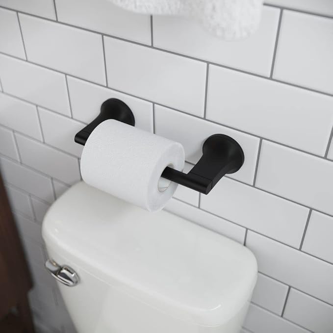 Pfister BPHPFM0B Pfirst Modern Toilet Paper Holder, Matte Black