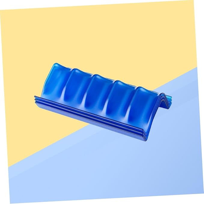 SHINEOFI 5 Slots Essential Oil Bottle Storage Rack Bathroom Counter Organizer Foldable Plastic Rack