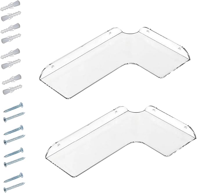 Long-Lasting Acrylic Corner Shelf for Bathroom Kitchen Living Room Storage Living Shelf