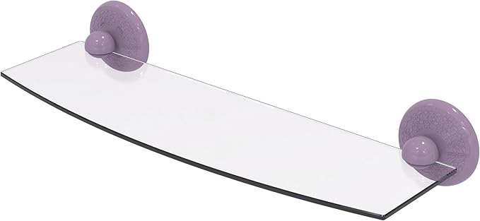 Allied Brass PMC-33/18-LVN Prestige Monte Carlo Collection 18 Inch Glass Shelf, Lavender