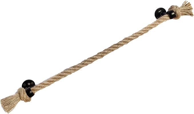 26'' Beach Rope Towel Rack–Nautical Coastal Towel Bar Unique Knot for Bathroom Decor Accessories Black Farmhouse Towel Holder Wall Mounted