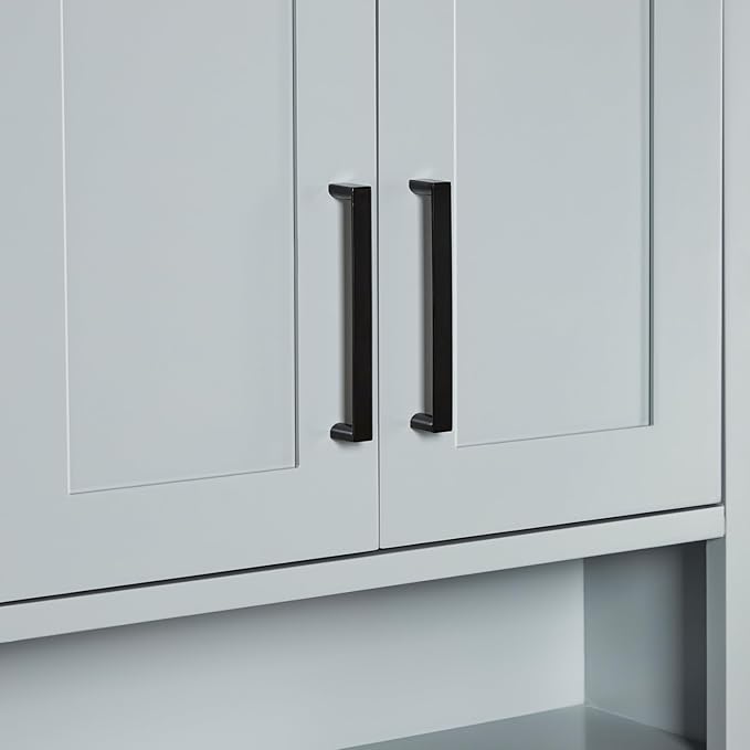 ARIEL Bathroom wall Cabinet 31" H x 23.1W x 8" D - Open Shelf - Grey