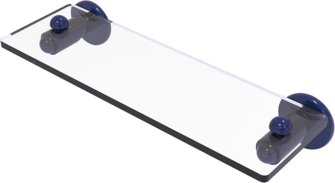 Allied Brass Soho Collection Glass Vanity Shelf with Beveled Edges
