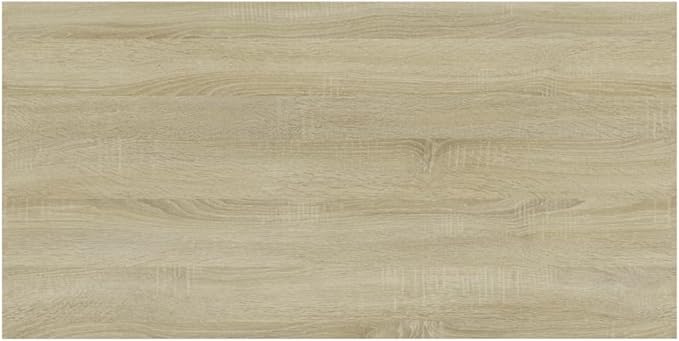 Sonoma Oak Engineered Wood Wall Mounted Shelf Set of 4 Rectangular Shelves for Books and Decor Storage