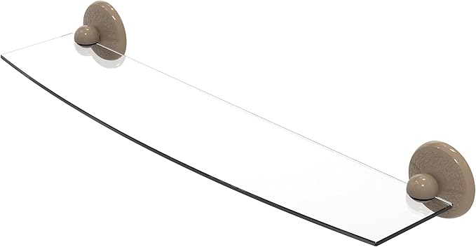 Allied Brass MC-33/24-SHB Monte Carlo Collection 24 Inch Glass Shelf, Shaded Beige