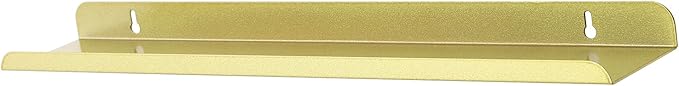 4PCS Nail Polish Storage Racks, 5-Tier Wall-Mounted Metal Cosmetic Display Case Makeup Organizer Wall Shelf for Home Spa Nail Salon Perfume Lipstick (Gold)
