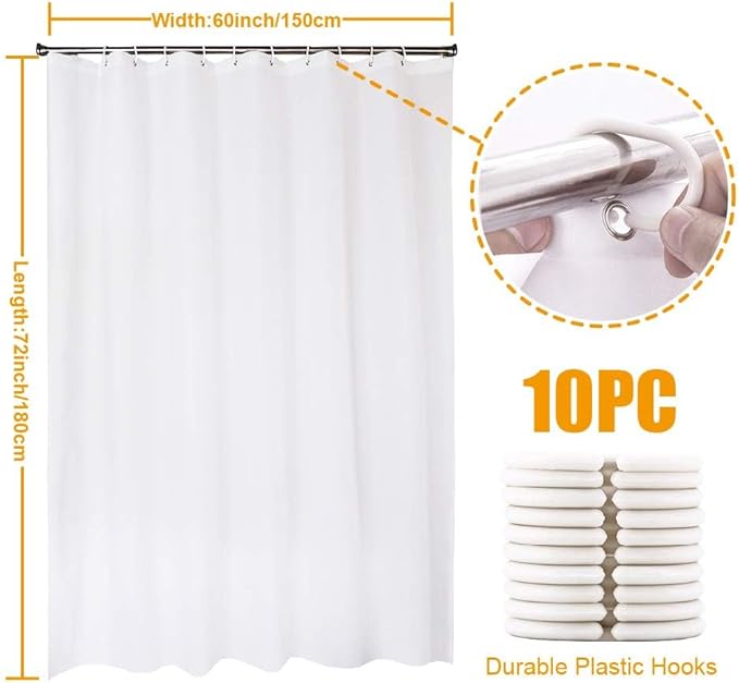 Baccessor Tropical Green Plant Shower Curtain Waterproof Washable Fabric Summer Bathroom Decor Botanical Banana Monstera Leaf Palm Tree Shower Curtain with Hooks 60 W x 72 L Inch