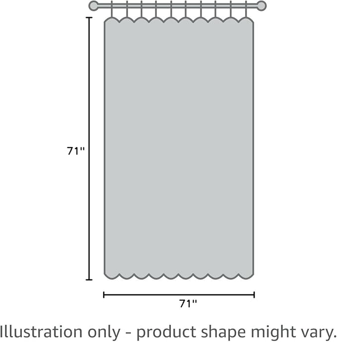 Gibelle Abstract Marble Shower Curtain, Teal Grey Fabric Shower Curtain for Bathroom, Modern Ink Art Decor Waterproof Shower Curtain Set with Hooks, 71x71