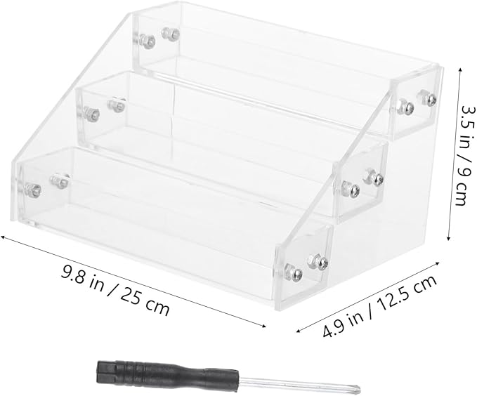 Nail Polish Display Acrylic Salon Rack Organizer Wall Holder Manicure Tool Storage
