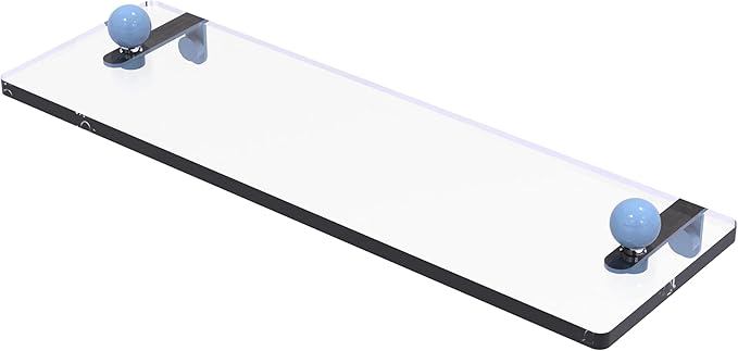 Allied Brass Prestige Regal Collection Glass Vanity Shelf with Beveled Edges