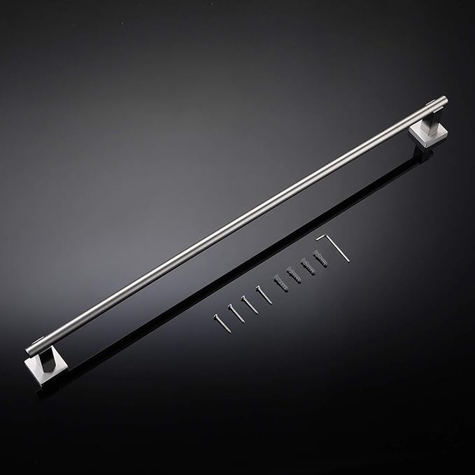 Miyili 30-Inch Towel Bar SUS 304 Stainless Steel Towel Holder Rack for Bathroom Wall Mount Brushed Finish, A02N75A