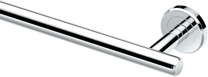 Gatco 4240A Latitude II 30-Inch Towel Bar, Wall Mounted Bathroom Towel Holder, Chrome, 32.63" Total Length