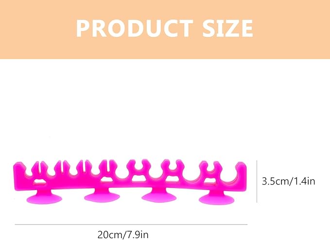 Makeup Organizer Rack, Silicone Brush Holder Rack, Cosmetic Brush Holder Supplies for Girls 1pc (Black)