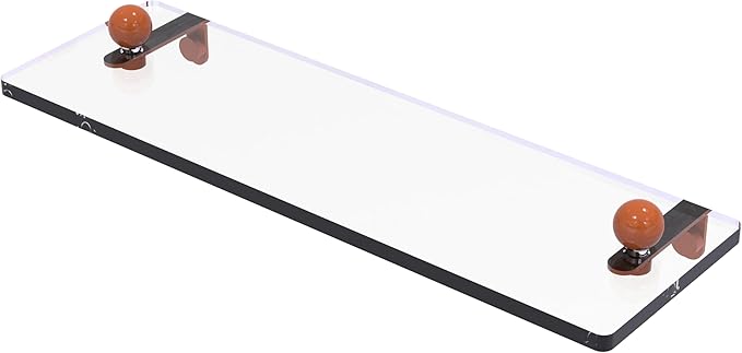 Allied Brass Prestige Regal Collection Glass Vanity Shelf with Beveled Edges
